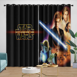 Star Wars Attack of the Clones Curtains Blackout Window Drapes (ONLINE ORDER ONLY)