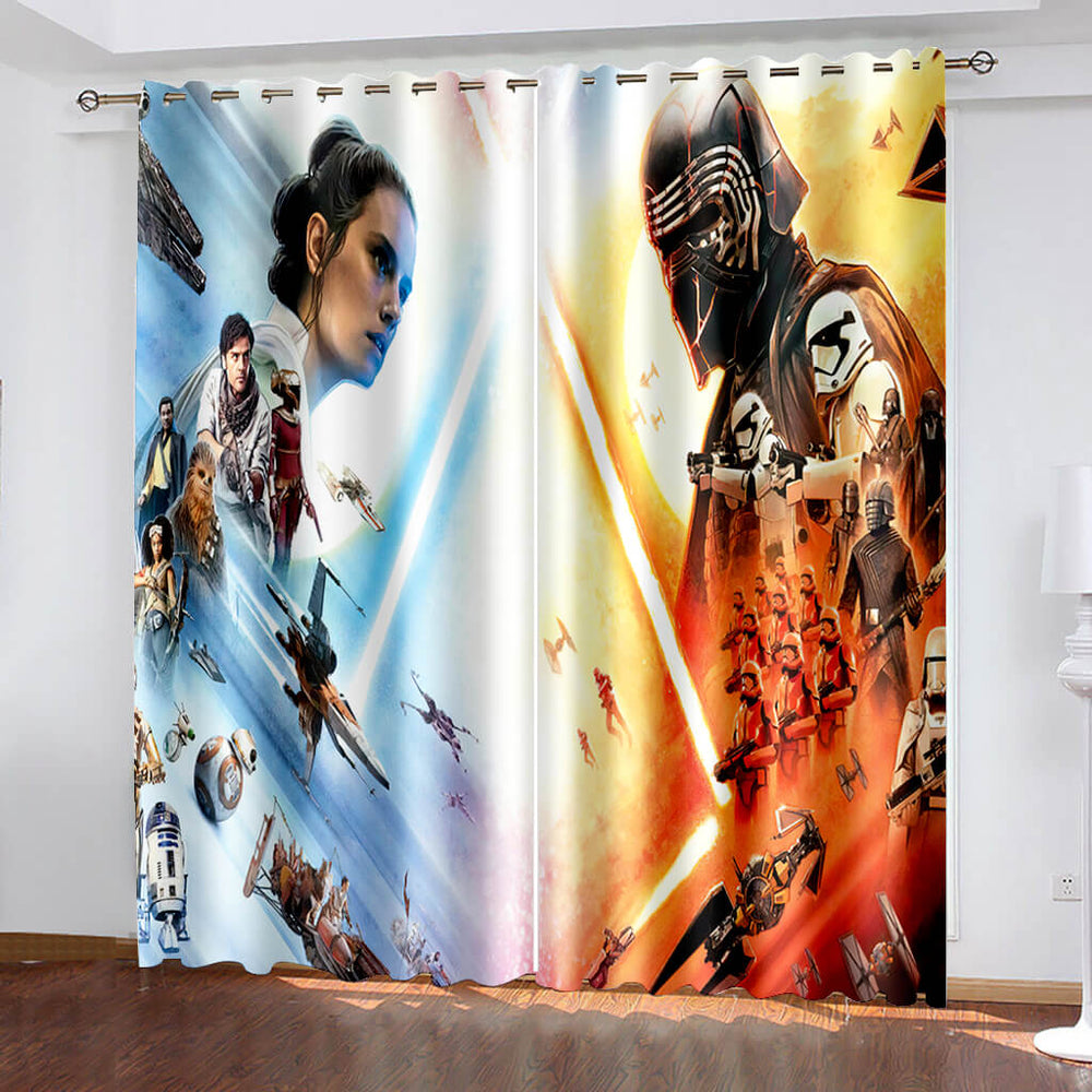 Star Wars Curtains Pattern Blackout Window Drapes (Online Order Only)