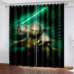 Star Wars Curtains Pattern Blackout Window Drapes (Online Order Only)