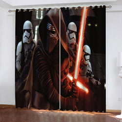Star Wars Curtains Pattern Blackout Window Drapes (Online Order Only)