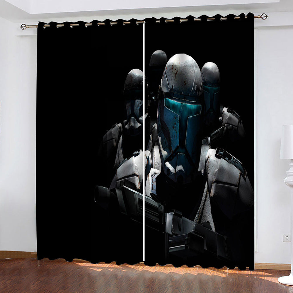 Star Wars Curtains Pattern Blackout Window Drapes (Online Order Only)