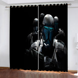 Star Wars Curtains Pattern Blackout Window Drapes (Online Order Only)