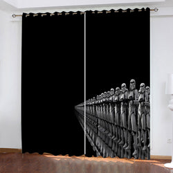 Star Wars Curtains Spaceship pattern Blackout Window Drapes (Online Order Only)