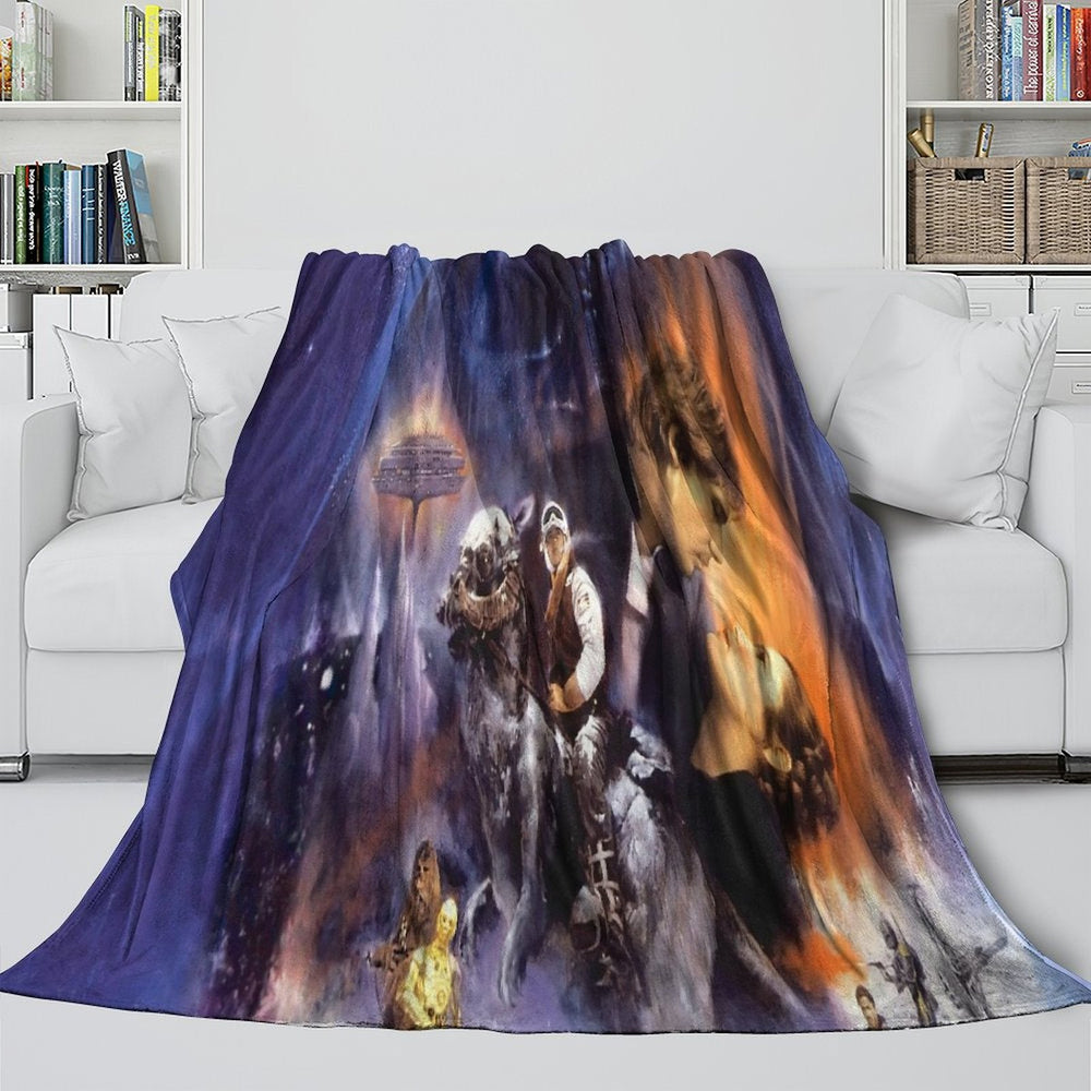 Star Wars Empire Strikes Back Blanket Flannel Throw Room Decoration (ONLINE ORDER ONLY)