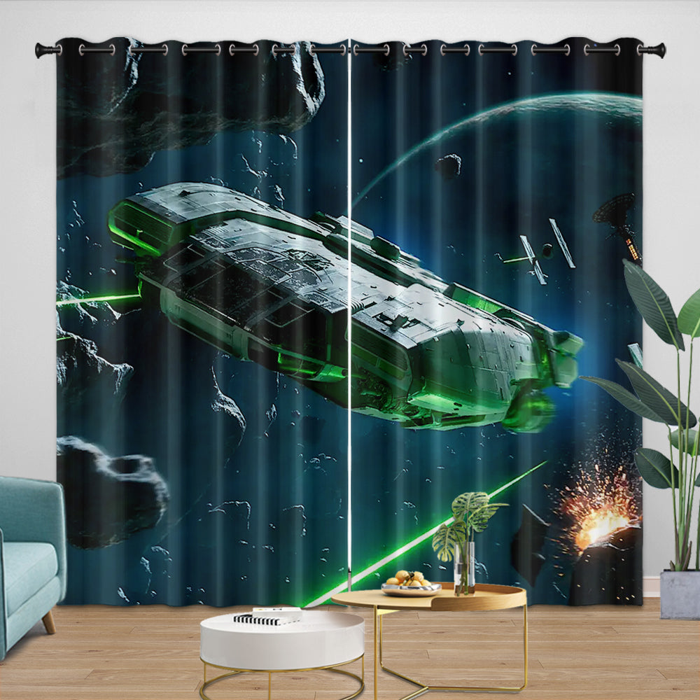 Star Wars Outlaws Curtains Blackout Window Drapes Room Decoration (Online Order Only)