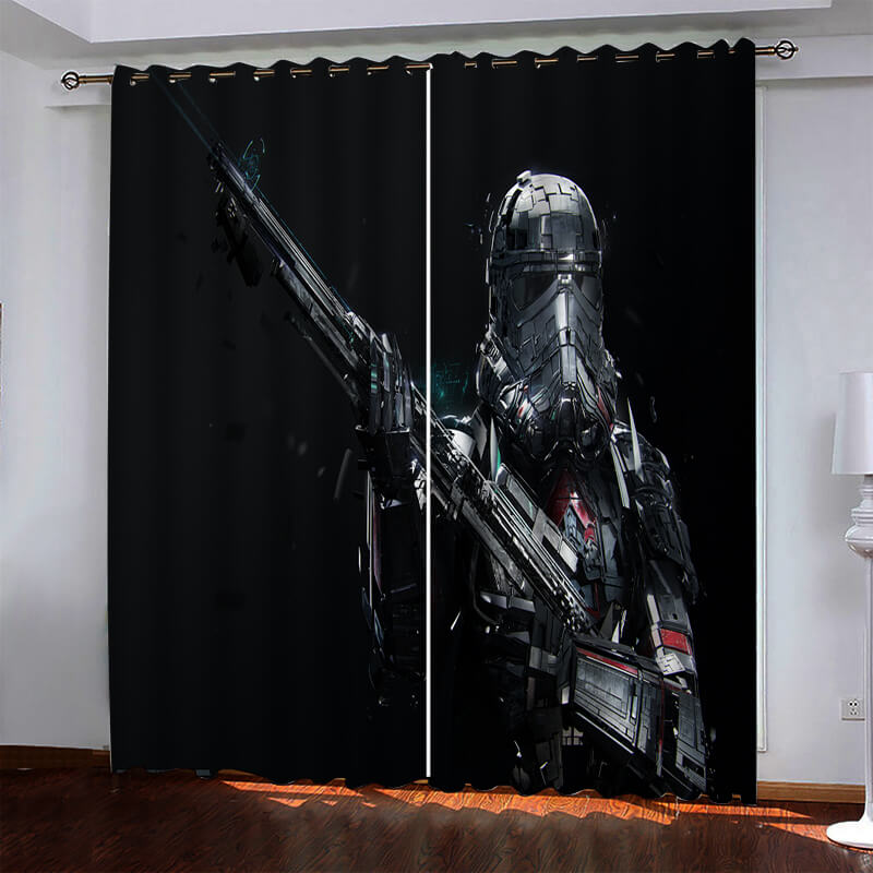 Star Wars Pattern Curtains Blackout Window Drapes (Online Order Only)