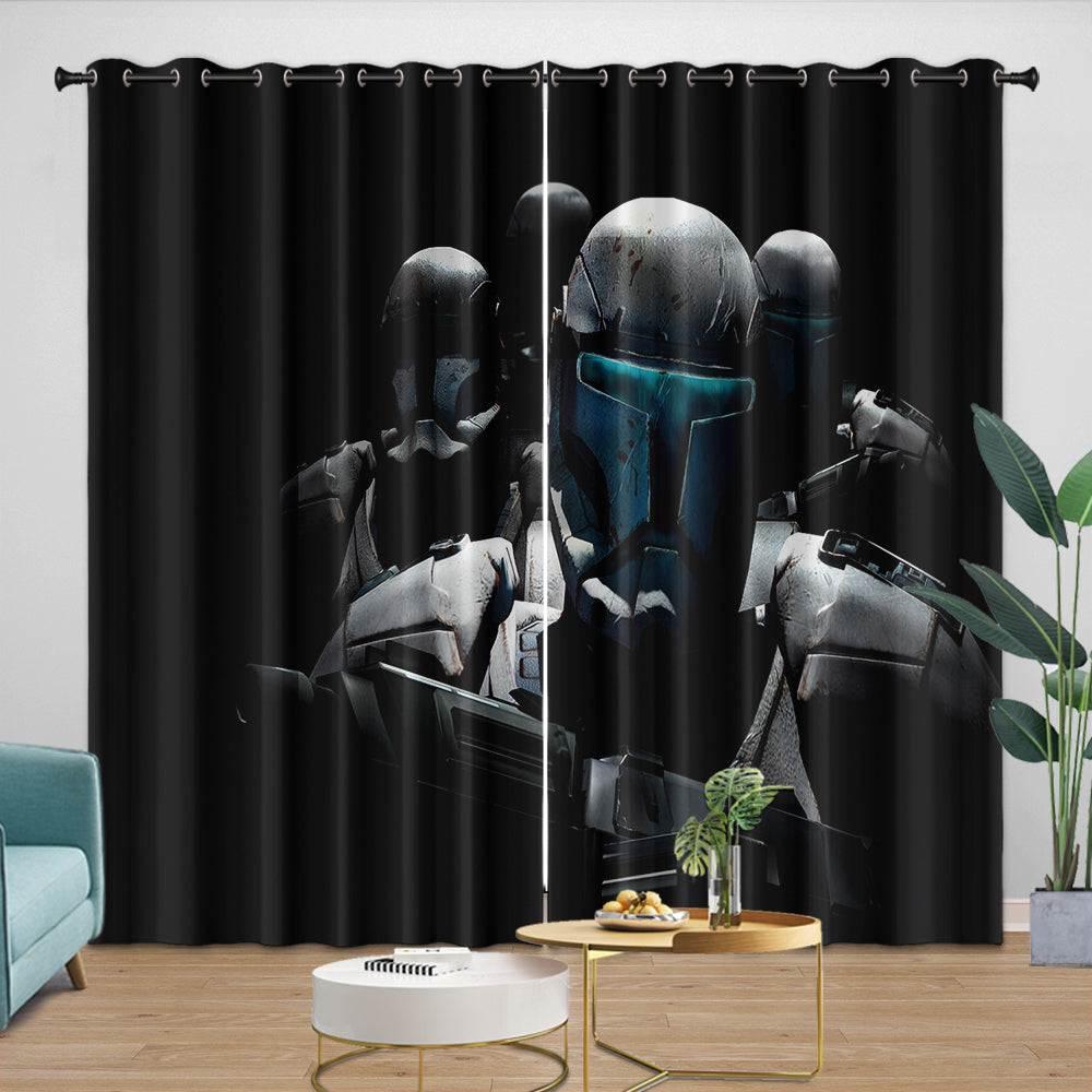 Star Wars Pattern Curtains Movie Blackout Window Drapes (ONLINE ORDER ONLY)