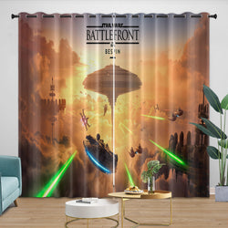 Star Wars Pattern Curtains Movie Blackout Window Drapes (ONLINE ORDER ONLY)