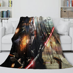 Star Wars Phantom Menace Blanket Flannel Throw Room Decoration (ONLINE ORDER ONLY)