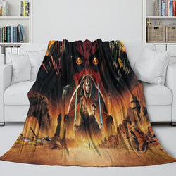 Star Wars Phantom Menace Blanket Flannel Throw Room Decoration (ONLINE ORDER ONLY)