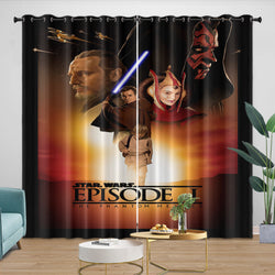 Star Wars Phantom Menace Curtains Blackout Window Drapes (ONLINE ORDER ONLY)