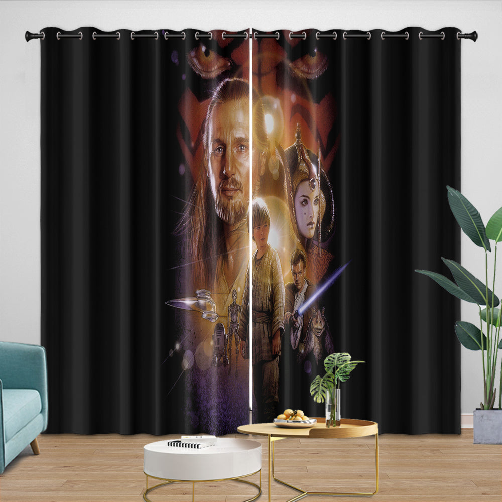 Star Wars Phantom Menace Curtains Blackout Window Drapes (ONLINE ORDER ONLY)