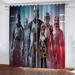 Star Wars The Bad Batch Curtains Pattern Blackout Window Drapes (Online Order Only)