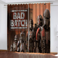 Star Wars The Bad Batch Curtains Pattern Blackout Window Drapes (Online Order Only)