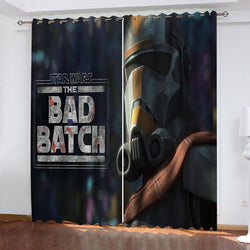 Star Wars The Bad Batch Curtains Pattern Blackout Window Drapes (Online Order Only)