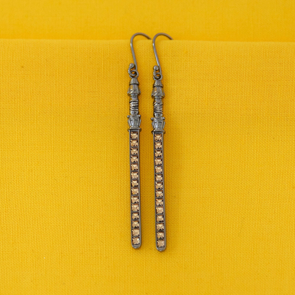 Star Wars X RockLove Rey Crystal Lightsaber Earrings (ONLINE ORDER ONLY)