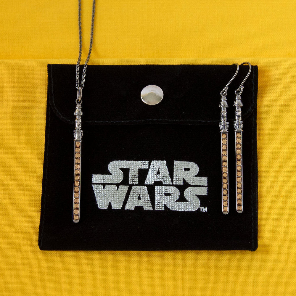 Star Wars X RockLove Rey Crystal Lightsaber Earrings (ONLINE ORDER ONLY)