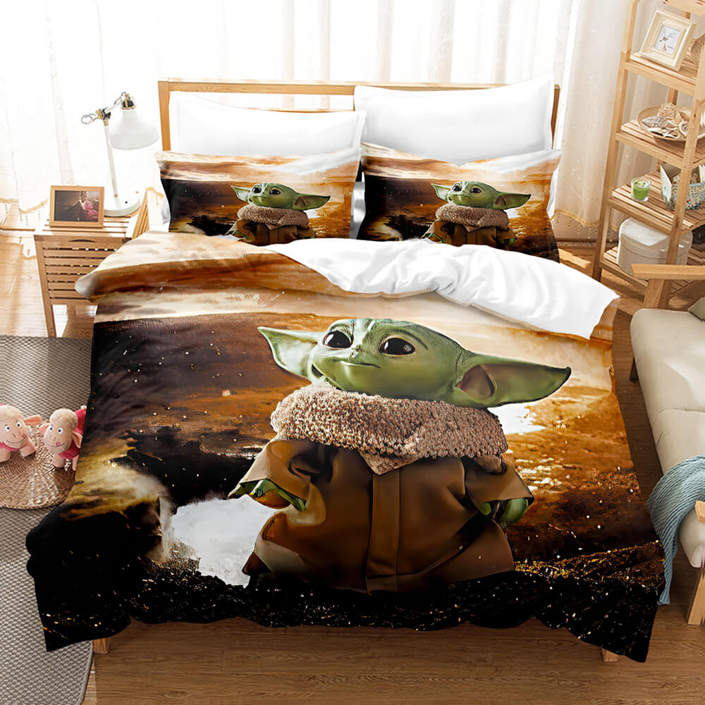 Star Wars Yoda Baby Pattern Bedding Set Quilt Cover Without Filler (Online Order Only)