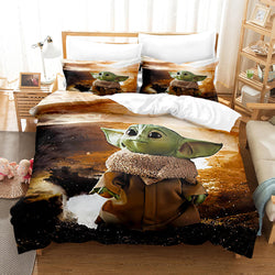 Star Wars Yoda Baby Pattern Bedding Set Quilt Cover Without Filler (Online Order Only)