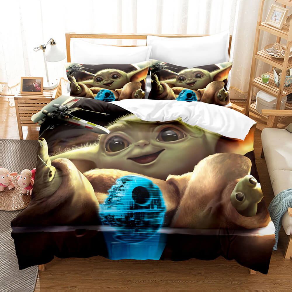 Star Wars Yoda Baby Pattern Bedding Set Quilt Cover Without Filler (Online Order Only)