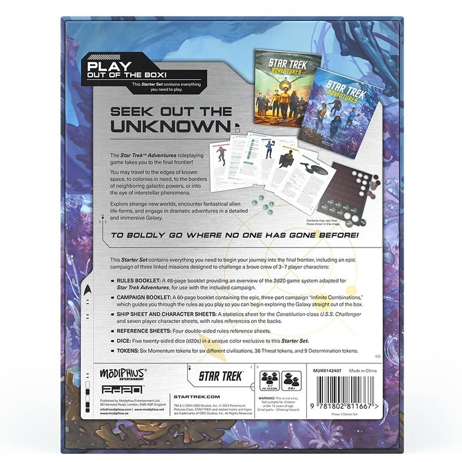 Star Trek Adventures 2nd Edition: Starter Set (ONLINE ORDER ONLY)