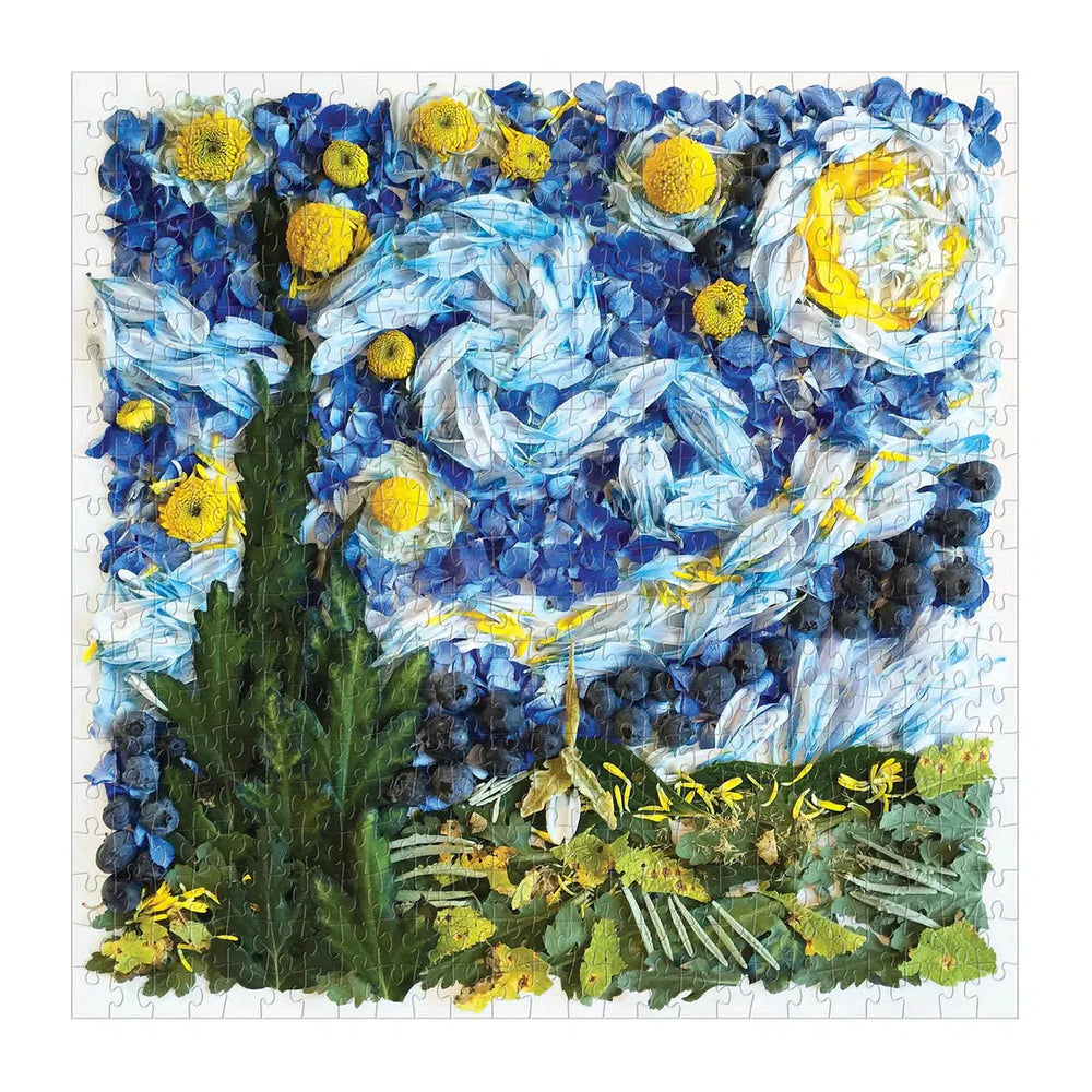 Starry Night Petals 500 Piece Jigsaw Puzzle Galison (ONLINE ORDER ONLY)