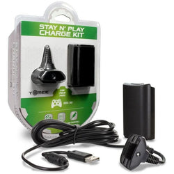 Stay N Play Controller Charge Kit - Xbox 360 (BLACK) (Online Order Only)