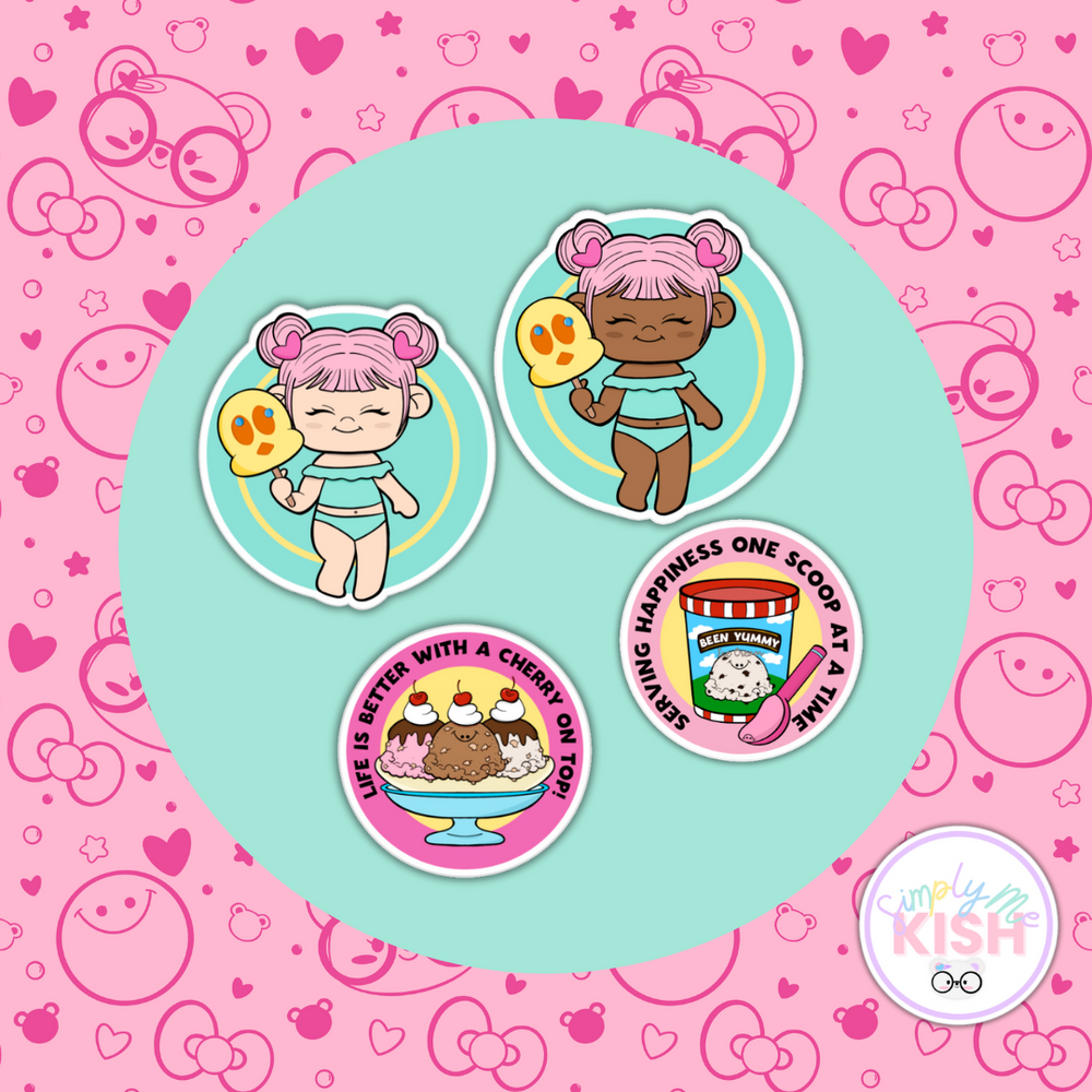 Yummy Ice Cream Collection  | Sticker Die Cuts (ONLINE ORDER ONLY)