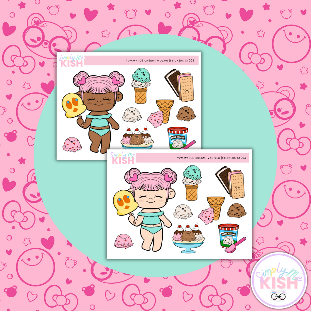 Yummy Ice Cream| Decorative Stickers (ONLINE ORDER ONLY)