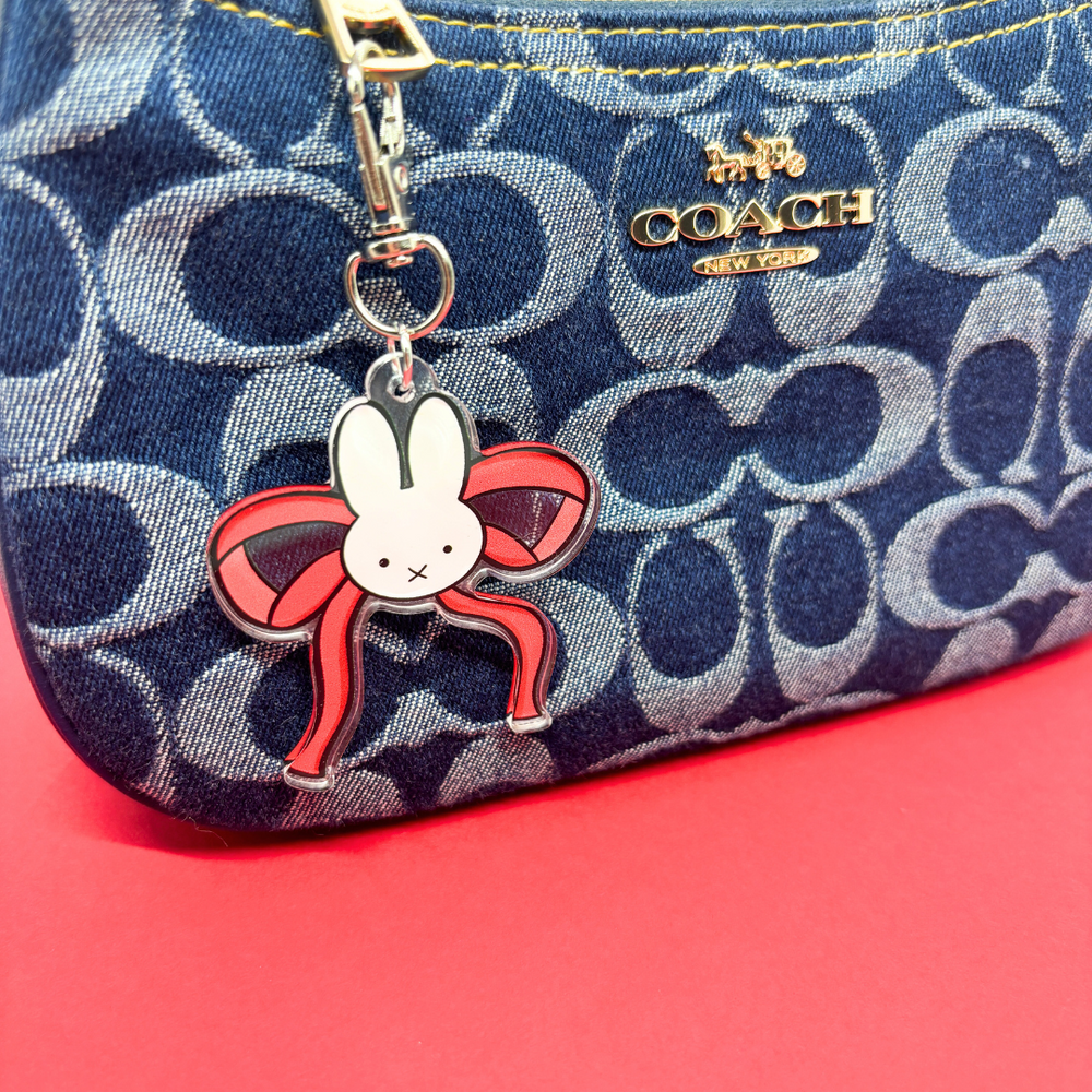 Bunny Bow|Strawberry Trinkets|  Acrylic Charm (ONLINE ORDER ONLY)