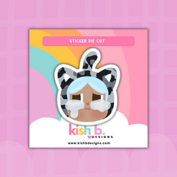 Furry Cry Baby | Sticker Die Cut(s) (ONLINE ORDER ONLY)