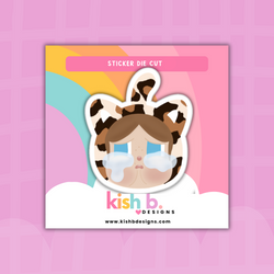 Furry Cry Baby | Sticker Die Cut(s) (ONLINE ORDER ONLY)