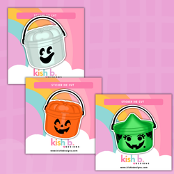 90's Halloween Buckets | Sticker Die Cut (ONLINE ORDER ONLY)