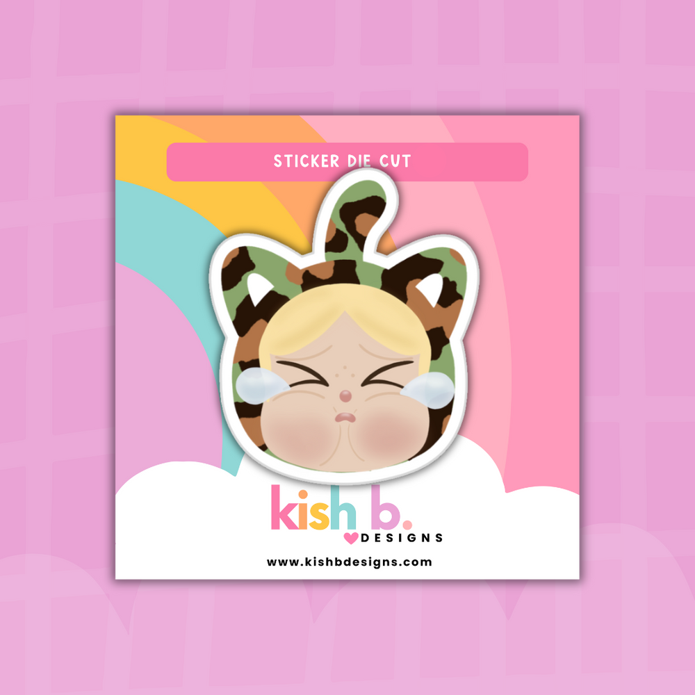 Furry Cry Baby | Sticker Die Cut(s) (ONLINE ORDER ONLY)