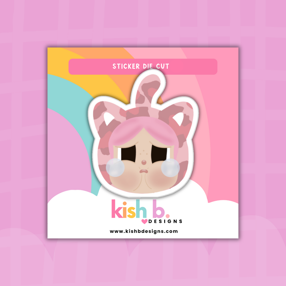 Furry Cry Baby | Sticker Die Cut(s) (ONLINE ORDER ONLY)