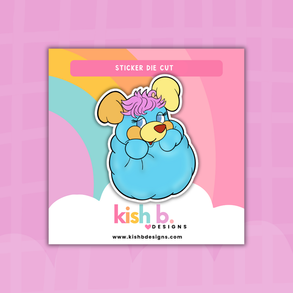 80's Popples Plushie| Sticker Die Cut(s) (ONLINE ORDER ONLY)