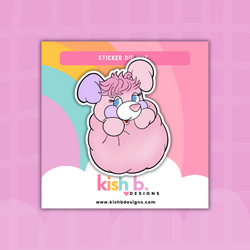80's Popples Plushie| Sticker Die Cut(s) (ONLINE ORDER ONLY)
