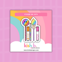 90's Stationery | Sticker Die Cut (ONLINE ORDER ONLY)