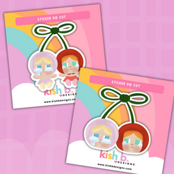 Cherry Baby| Sticker Die Cut(s) (ONLINE ORDER ONLY)