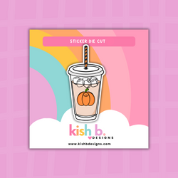 Pumpkin Spice Iced Coffee | Sticker Die Cut (ONLINE ORDER ONLY)
