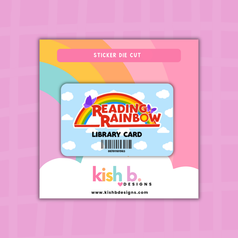 Reading Rainbow | Sticker Die Cut (ONLINE ORDER ONLY)