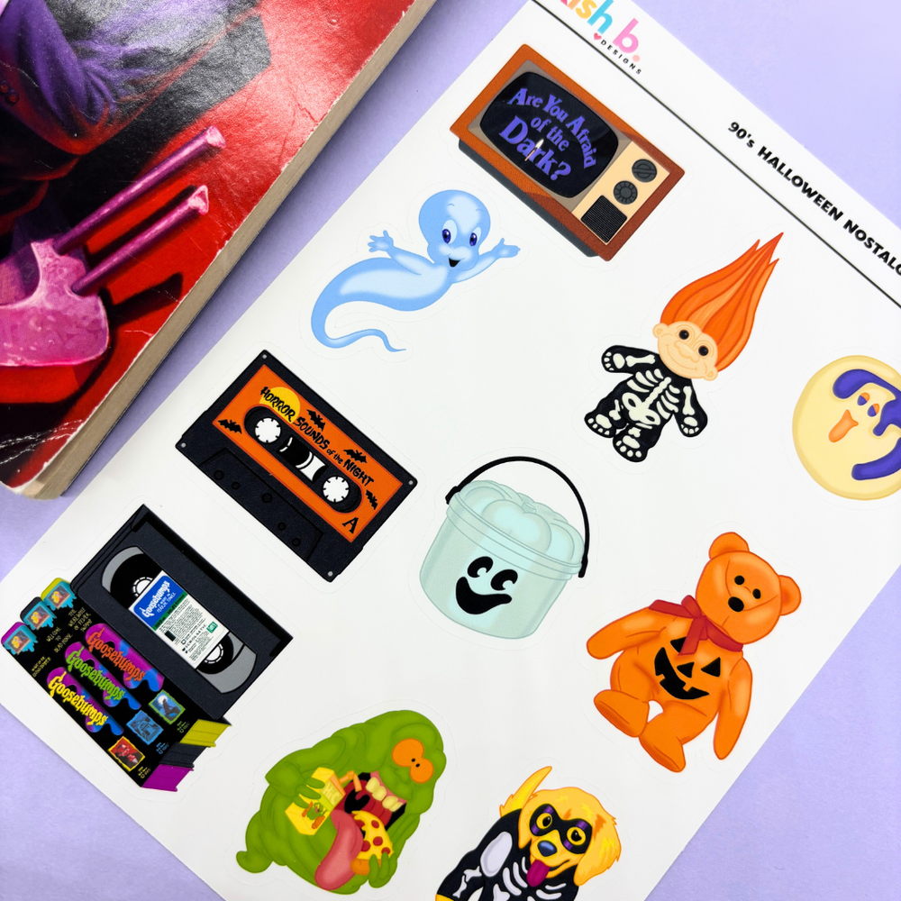90's Halloween Nostalgia  |Journal| Sticker Sheet (ONLINE ORDER ONLY)