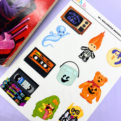 90's Halloween Nostalgia  |Journal| Sticker Sheet (ONLINE ORDER ONLY)