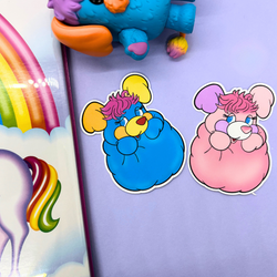 80's Popples Plushie| Sticker Die Cut(s) (ONLINE ORDER ONLY)