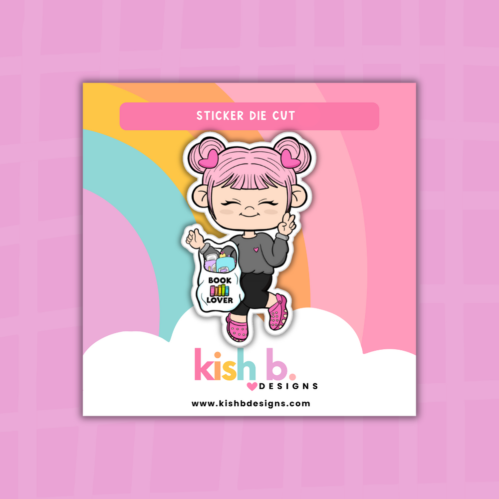 Book Lover | Sticker Die Cut (ONLINE ORDER ONLY)