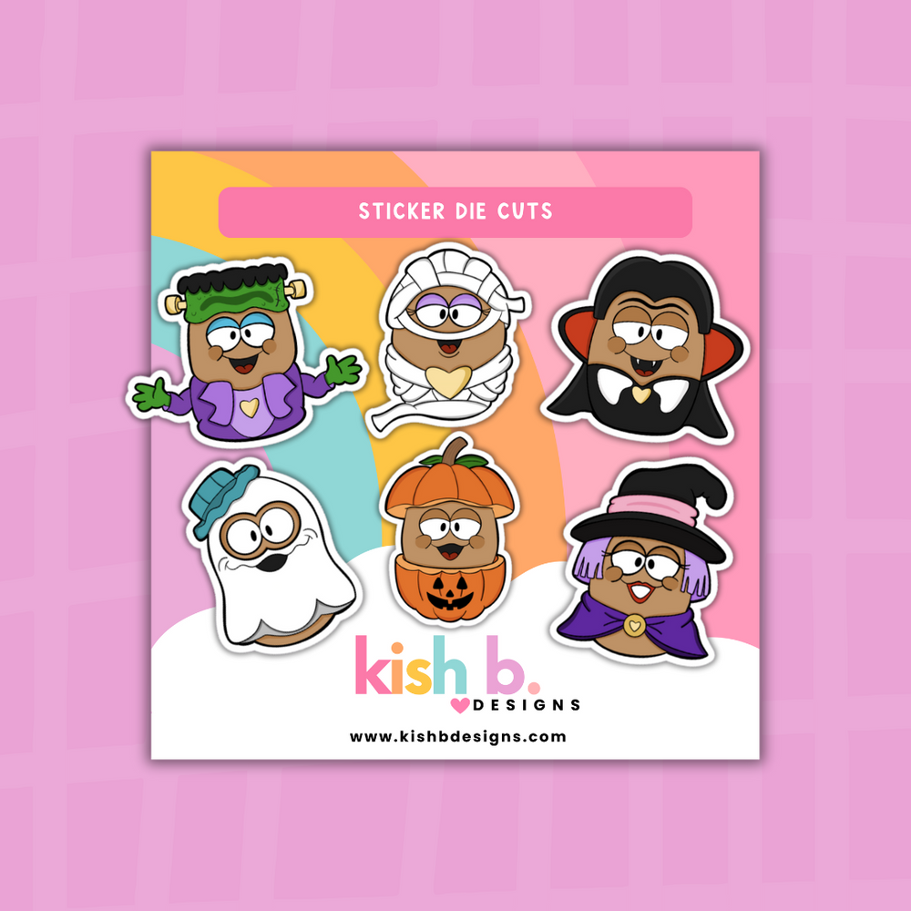 Spooky McNuggies 6pc  | Sticker Flake (ONLINE ORDER ONLY)