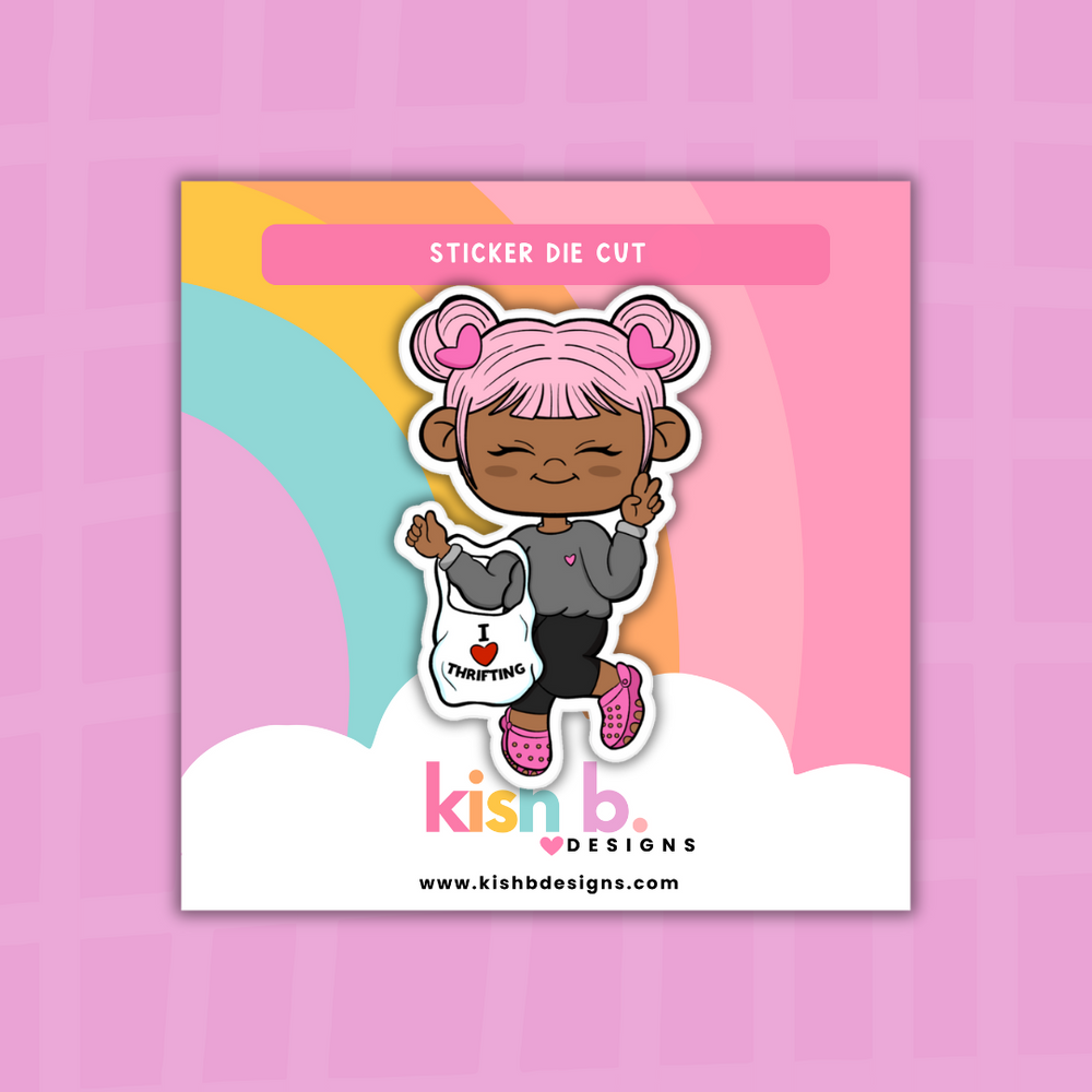I Love Thrifting | Kenny| Character| Sticker Die Cut (ONLINE ORDER ONLY)
