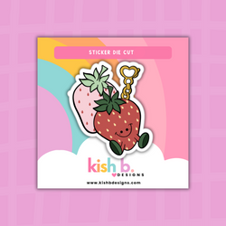 Strawberry Trinkets| Sticker Die Cut(s) (ONLINE ORDER ONLY)