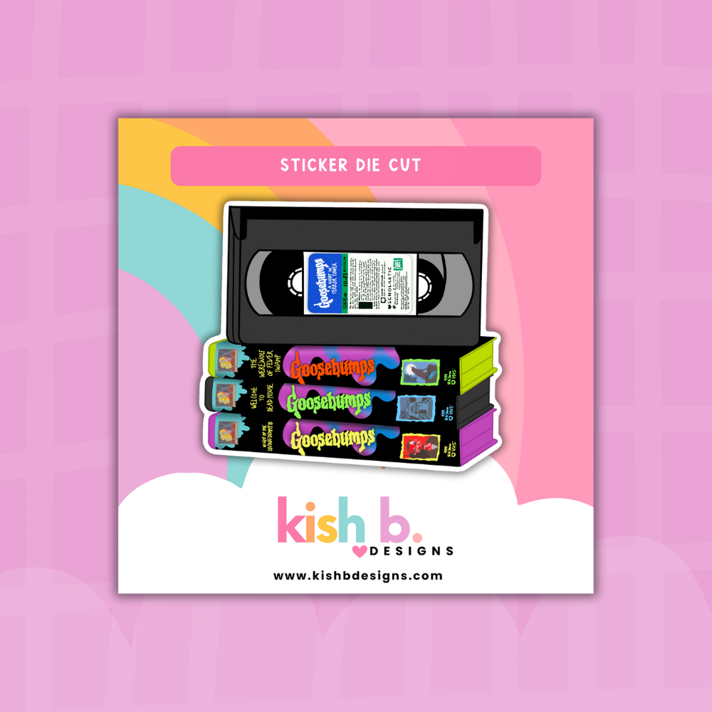 90's VHS Horror TV Show | Sticker Die Cut (ONLINE ORDER ONLY)