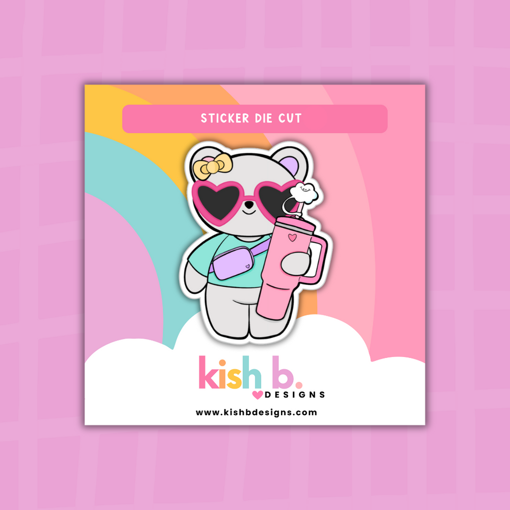 Bougie Emma Bear | Sticker Die Cut (ONLINE ORDER ONLY)
